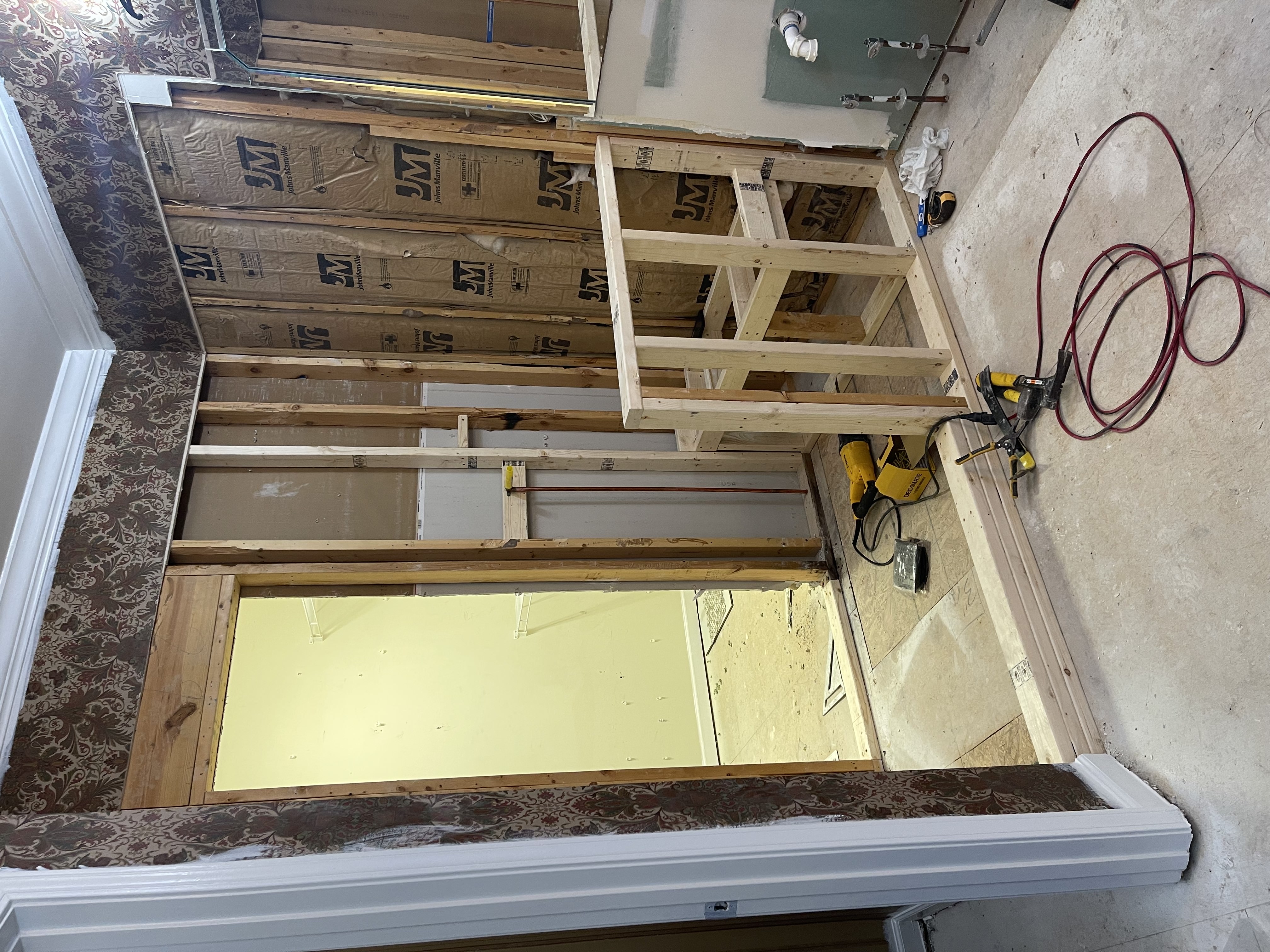 Before bathroom remodeling